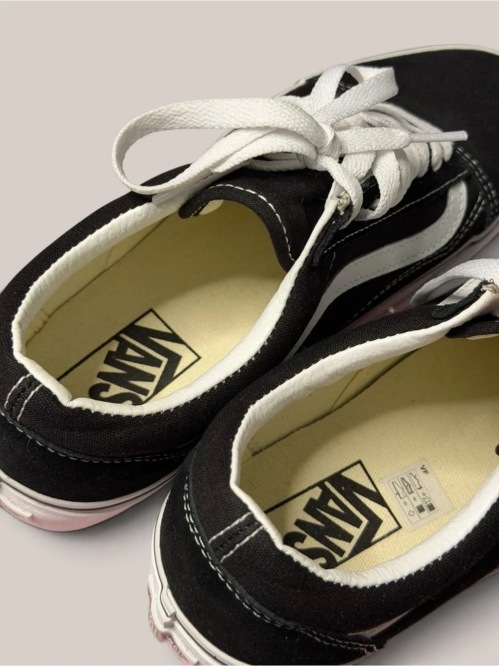Vans Old Skool platform black & white sneakers